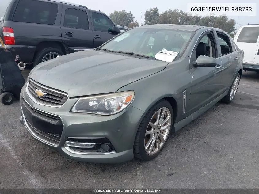 2014 Chevrolet Ss VIN: 6G3F15RW1EL948783 Lot: 40463868