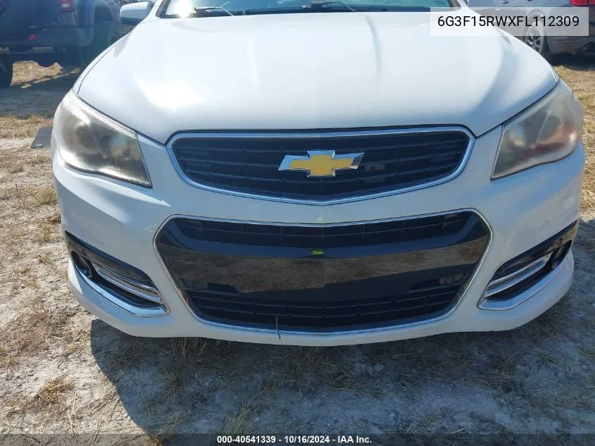 2015 Chevrolet Ss VIN: 6G3F15RWXFL112309 Lot: 40541339