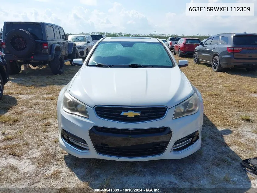 2015 Chevrolet Ss VIN: 6G3F15RWXFL112309 Lot: 40541339