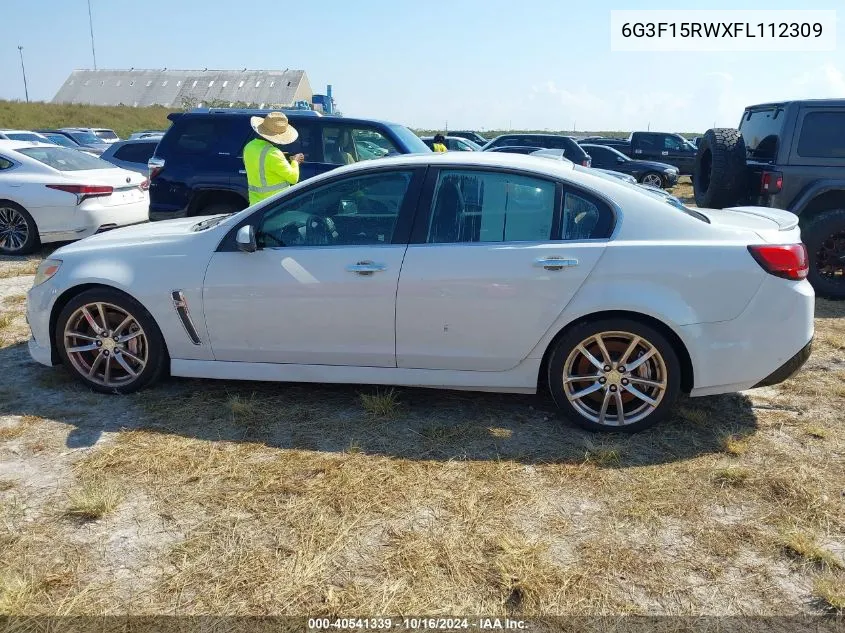 2015 Chevrolet Ss VIN: 6G3F15RWXFL112309 Lot: 40541339