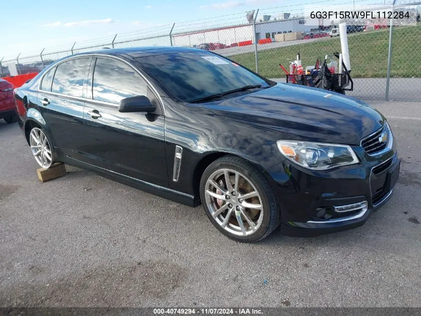 2015 Chevrolet Ss VIN: 6G3F15RW9FL112284 Lot: 40749294