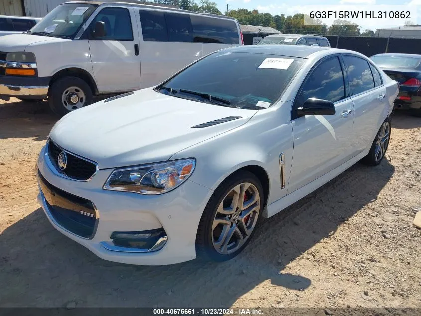 2017 Chevrolet Ss VIN: 6G3F15RW1HL310862 Lot: 40675661