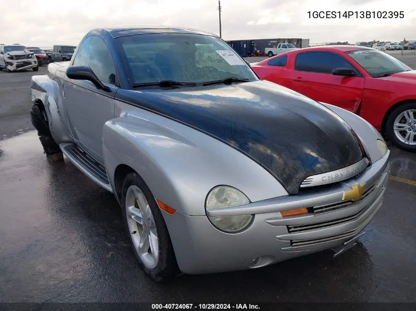 2003 Chevrolet Ssr Ls VIN: 1GCES14P13B102395 Lot: 40724067