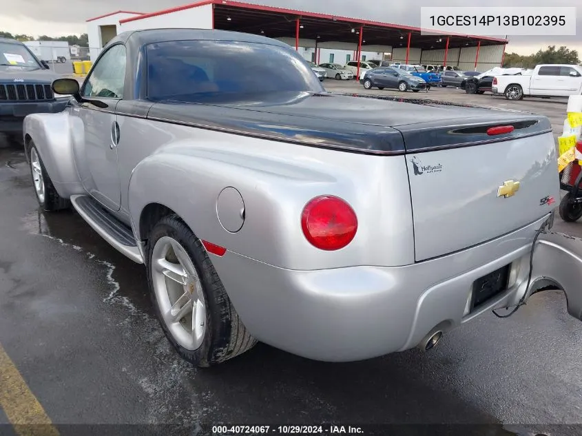 2003 Chevrolet Ssr Ls VIN: 1GCES14P13B102395 Lot: 40724067