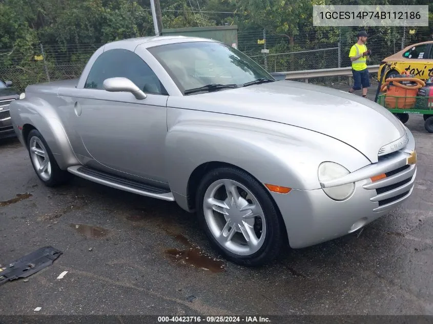 2004 Chevrolet Ssr VIN: 1GCES14P74B112186 Lot: 40423716