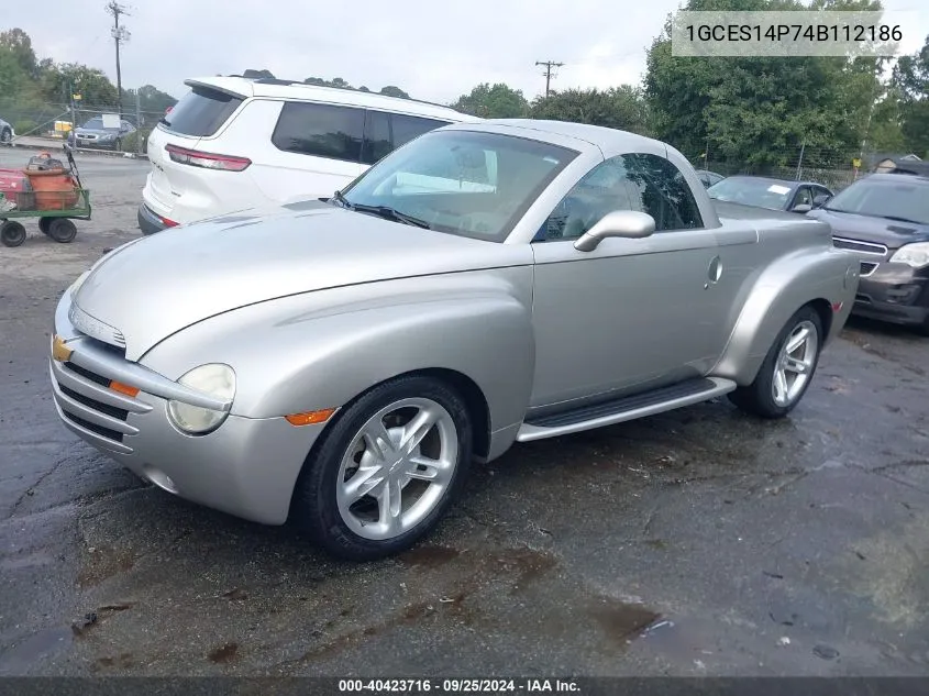 1GCES14P74B112186 2004 Chevrolet Ssr