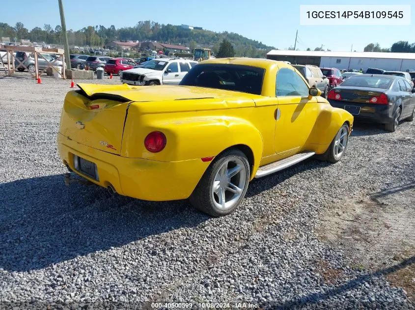 2004 Chevrolet Ssr Ls VIN: 1GCES14P54B109545 Lot: 40500599