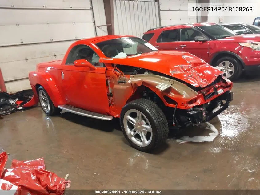 2004 Chevrolet Ssr VIN: 1GCES14P04B108268 Lot: 40524491