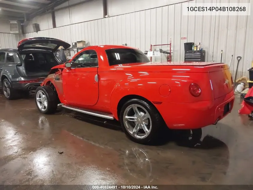 2004 Chevrolet Ssr VIN: 1GCES14P04B108268 Lot: 40524491