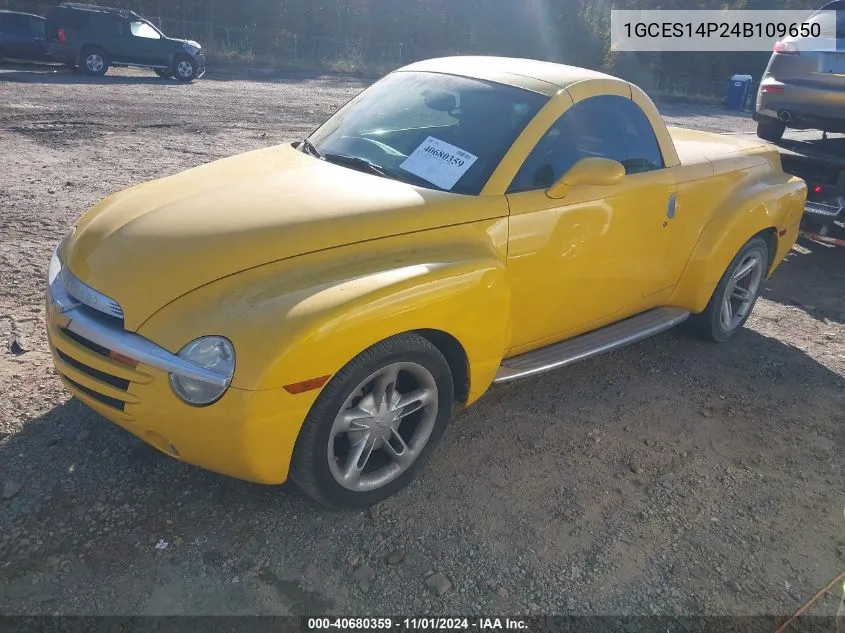 2004 Chevrolet Ssr VIN: 1GCES14P24B109650 Lot: 40680359