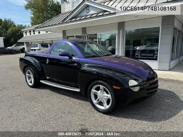 2004 Chevrolet Ssr VIN: 1GCES14P74B108168 Lot: 40815675