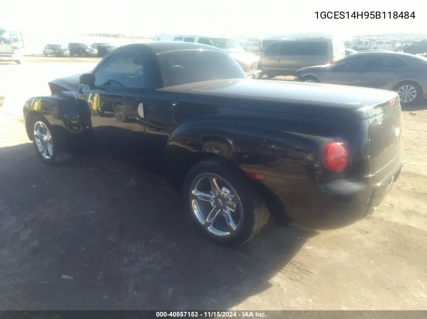 2005 Chevrolet Ssr VIN: 1GCES14H95B118484 Lot: 40857153