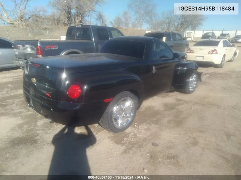 2005 Chevrolet Ssr VIN: 1GCES14H95B118484 Lot: 40857153