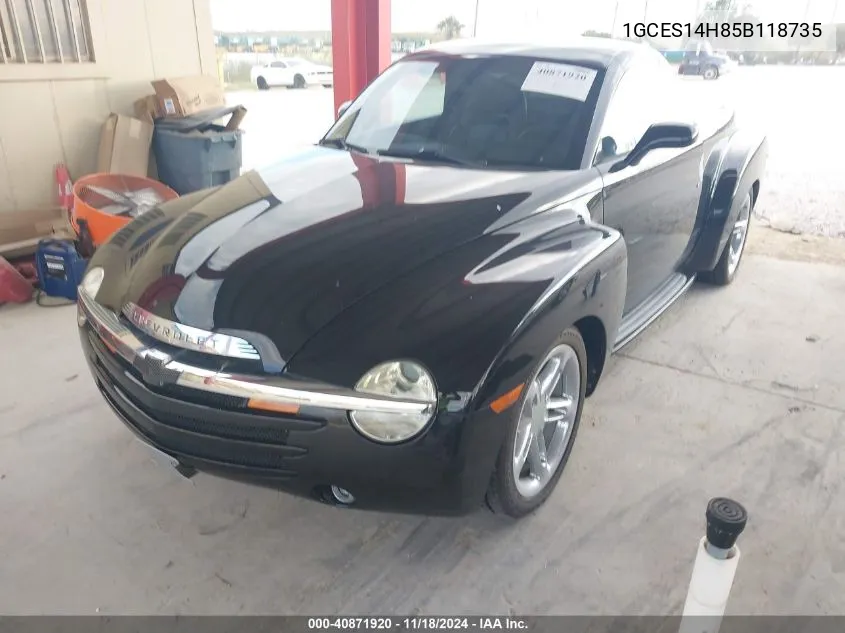 2005 Chevrolet Ssr VIN: 1GCES14H85B118735 Lot: 40871920