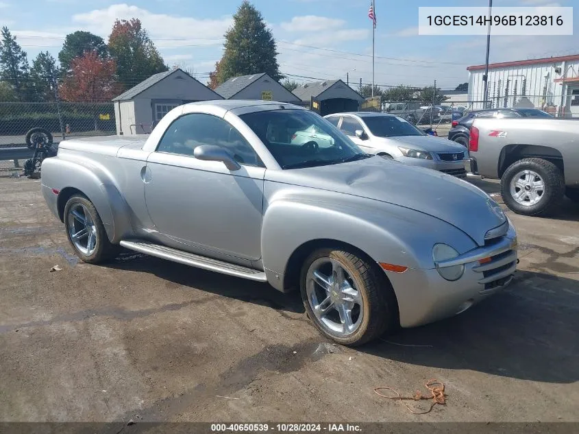 2006 Chevrolet Ssr VIN: 1GCES14H96B123816 Lot: 40650539