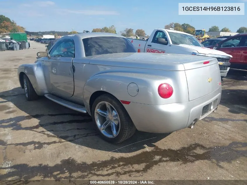 2006 Chevrolet Ssr VIN: 1GCES14H96B123816 Lot: 40650539