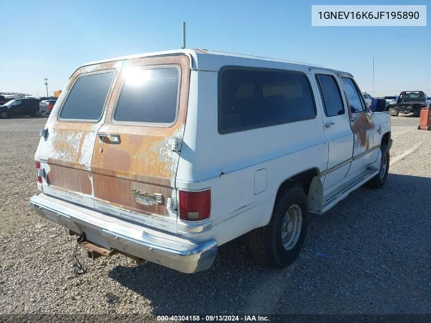 1988 Chevrolet Suburban V10 VIN: 1GNEV16K6JF195890 Lot: 40304158