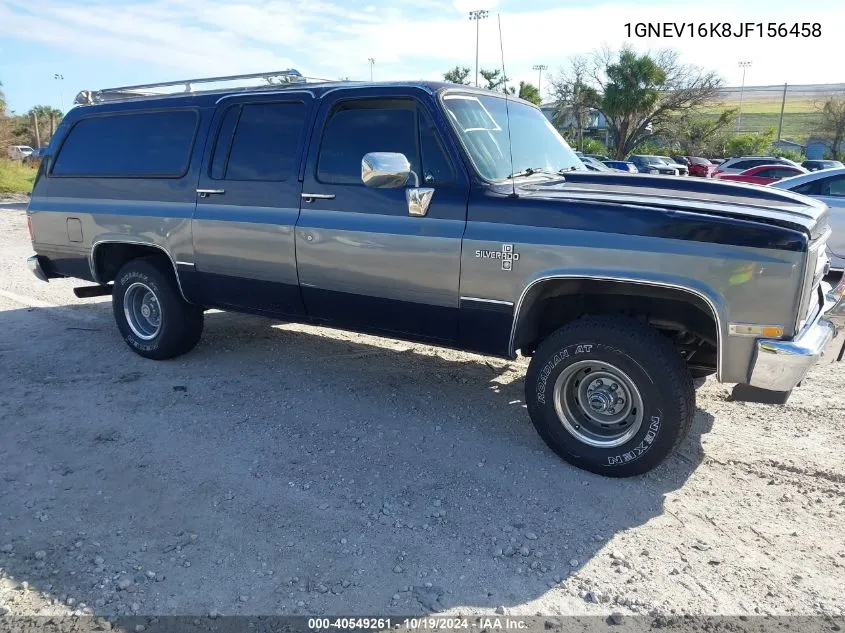 1988 Chevrolet Suburban V10 VIN: 1GNEV16K8JF156458 Lot: 40549261