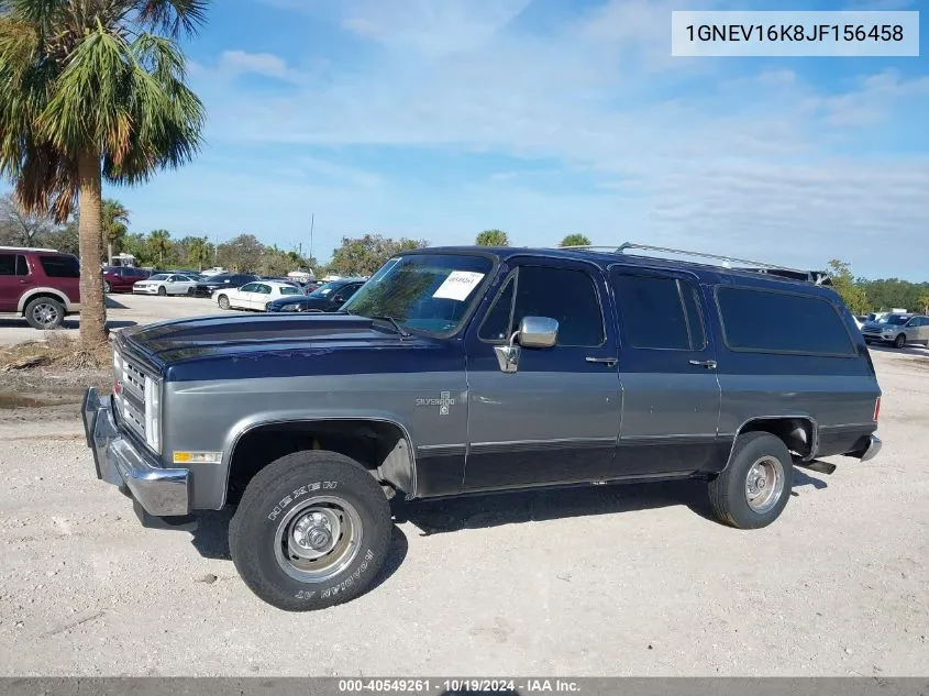 1988 Chevrolet Suburban V10 VIN: 1GNEV16K8JF156458 Lot: 40549261