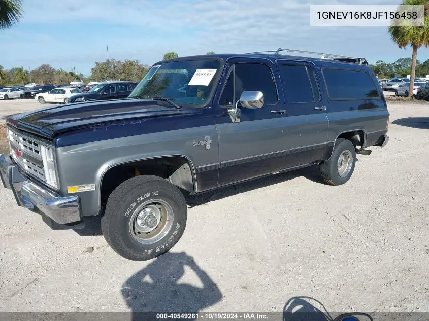 1988 Chevrolet Suburban V10 VIN: 1GNEV16K8JF156458 Lot: 40549261