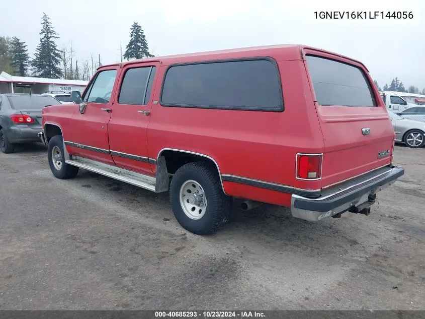 1990 Chevrolet Suburban V1500 VIN: 1GNEV16K1LF144056 Lot: 40685293