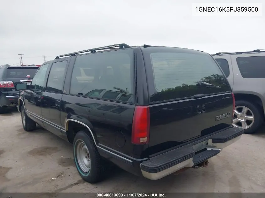 1993 Chevrolet Suburban C1500 VIN: 1GNEC16K5PJ359500 Lot: 40813699