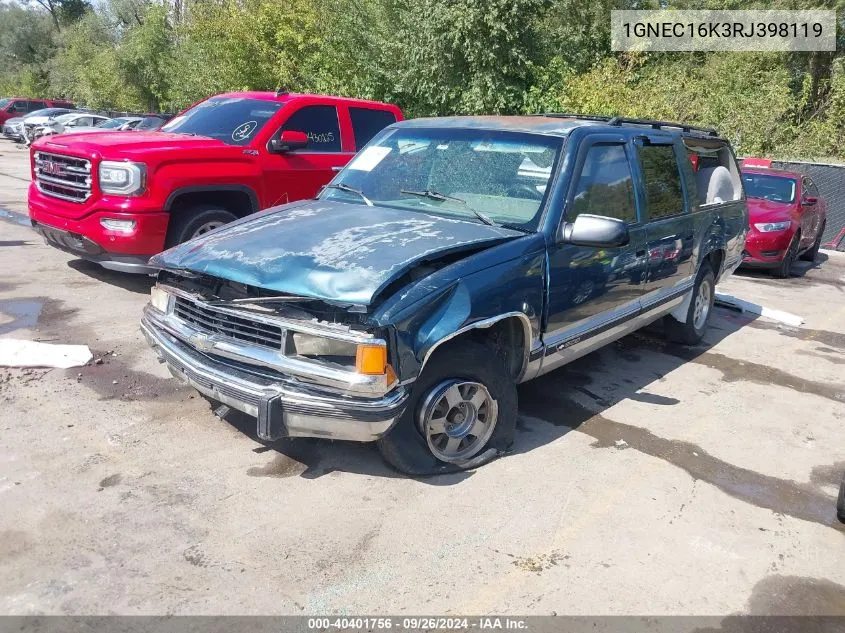 1994 Chevrolet Suburban C1500 VIN: 1GNEC16K3RJ398119 Lot: 40401756