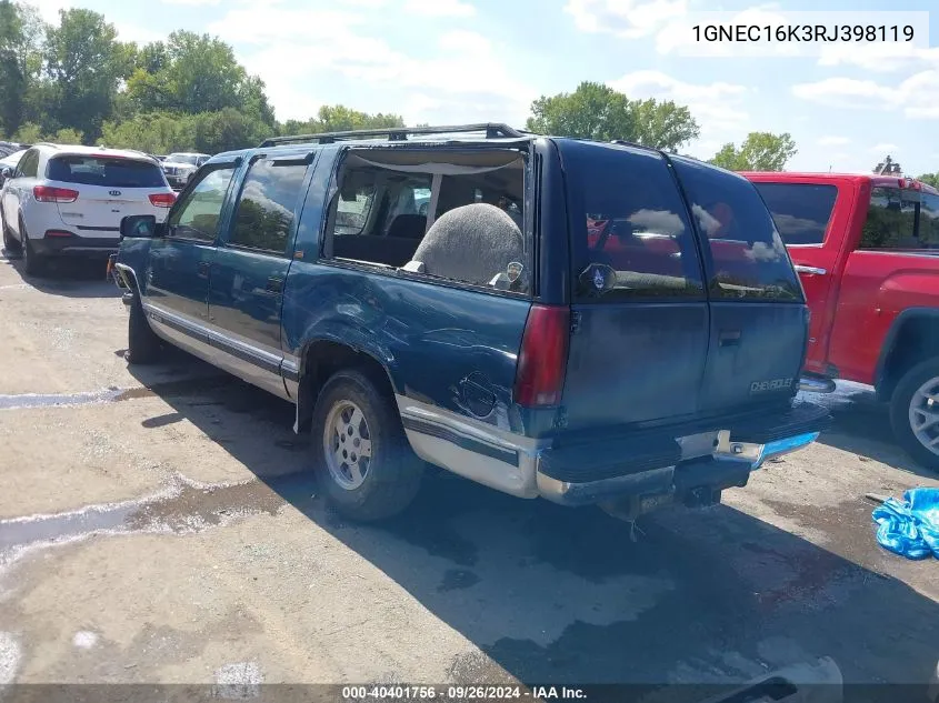 1GNEC16K3RJ398119 1994 Chevrolet Suburban C1500