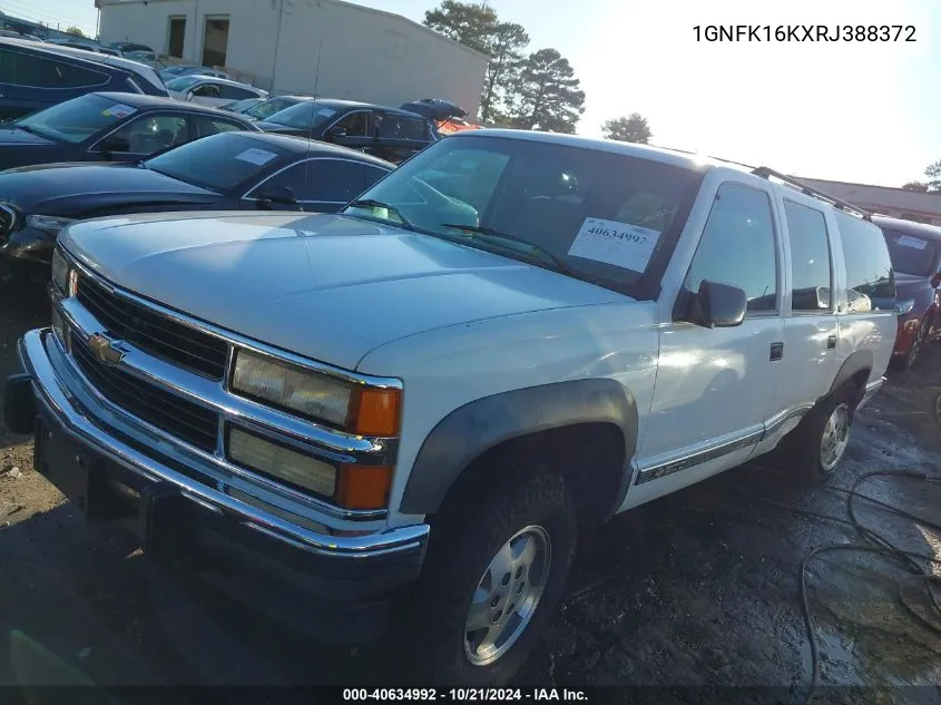 1GNFK16KXRJ388372 1994 Chevrolet Suburban K1500