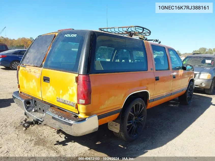 1994 Chevrolet Suburban C1500 VIN: 1GNEC16K7RJ388161 Lot: 40672103