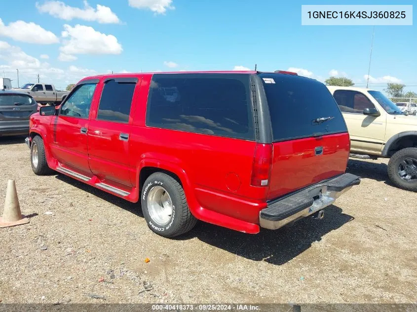 1995 Chevrolet Suburban C1500 VIN: 1GNEC16K4SJ360825 Lot: 40418373