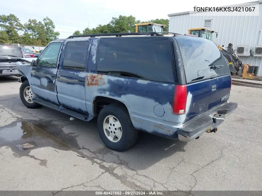 1995 Chevrolet Suburban K1500 VIN: 1GNFK16KXSJ421067 Lot: 40427552