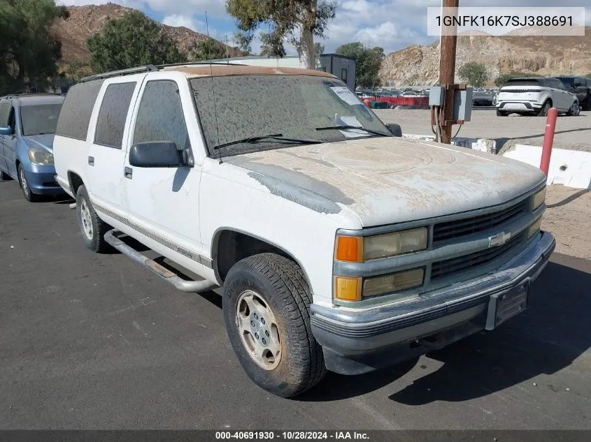 1995 Chevrolet Suburban K1500 VIN: 1GNFK16K7SJ388691 Lot: 40691930