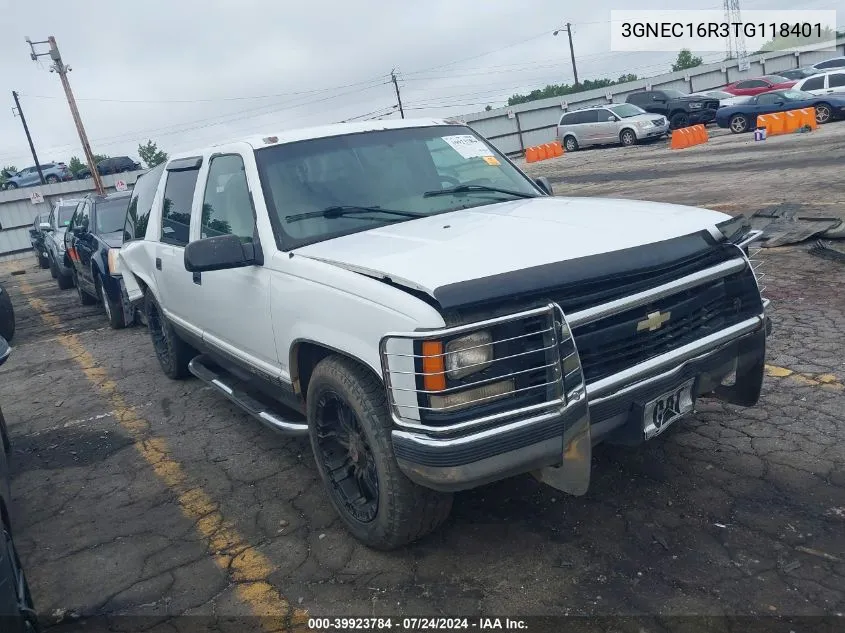 1996 Chevrolet Suburban C1500 VIN: 3GNEC16R3TG118401 Lot: 39923784