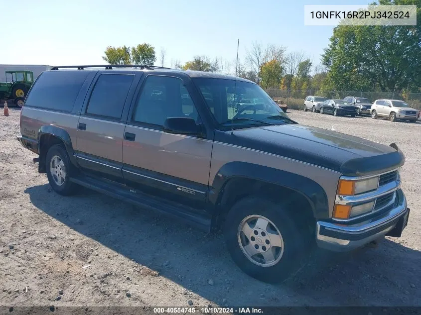 1996 Chevrolet Suburban K1500 VIN: 1GNFK16R2PJ342524 Lot: 40554745