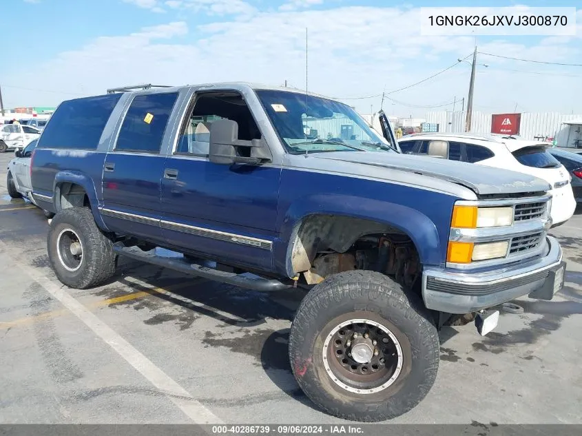 1997 Chevrolet Suburban 2500 VIN: 1GNGK26JXVJ300870 Lot: 40286739