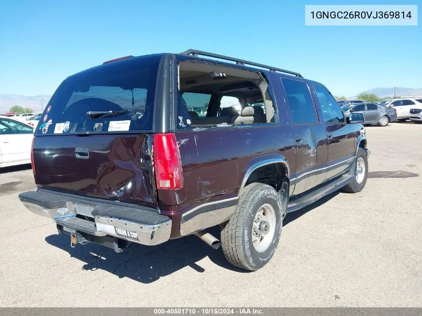 1997 Chevrolet Suburban 2500 VIN: 1GNGC26R0VJ369814 Lot: 40581710