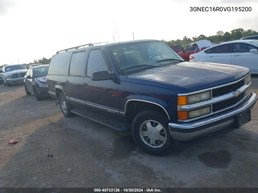 1997 Chevrolet Suburban Lt VIN: 3GNEC16R0VG195200 Lot: 40733126