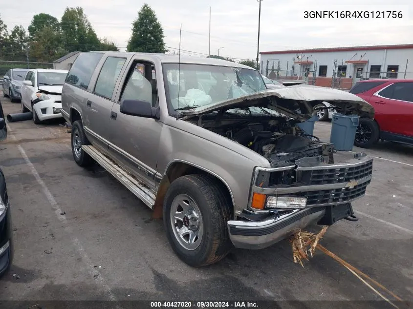 1999 Chevrolet Suburban K1500 VIN: 3GNFK16R4XG121756 Lot: 40427020