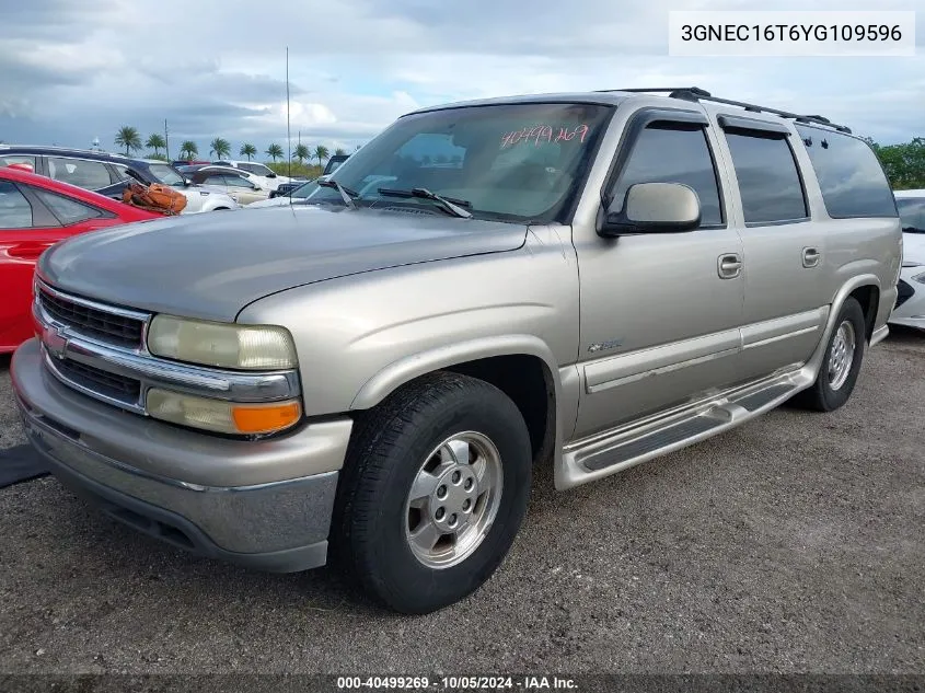 3GNEC16T6YG109596 2000 Chevrolet Suburban C1500