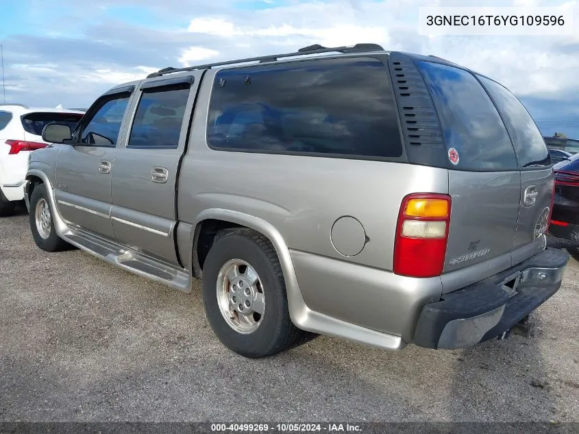 2000 Chevrolet Suburban C1500 VIN: 3GNEC16T6YG109596 Lot: 40499269