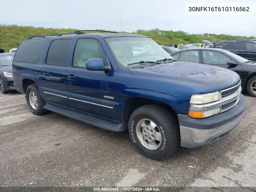 2001 Chevrolet Suburban K1500 VIN: 3GNFK16T61G116562 Lot: 40533942