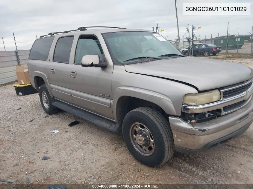 2001 Chevrolet Suburban 2500 Lt VIN: 3GNGC26U11G101029 Lot: 40608400