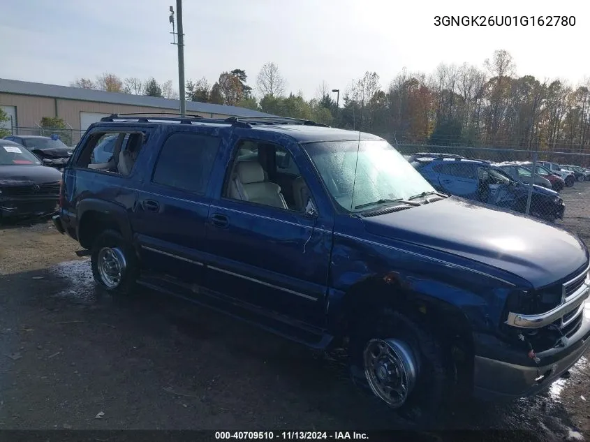 3GNGK26U01G162780 2001 Chevrolet Suburban 2500 Lt