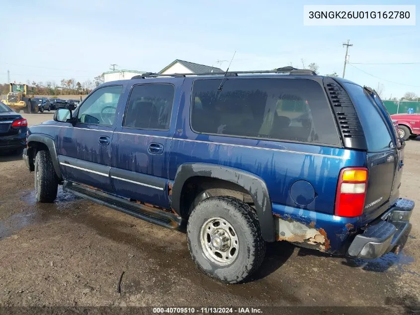 3GNGK26U01G162780 2001 Chevrolet Suburban 2500 Lt