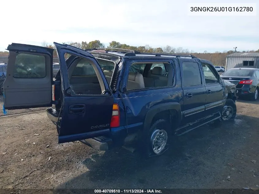 3GNGK26U01G162780 2001 Chevrolet Suburban 2500 Lt