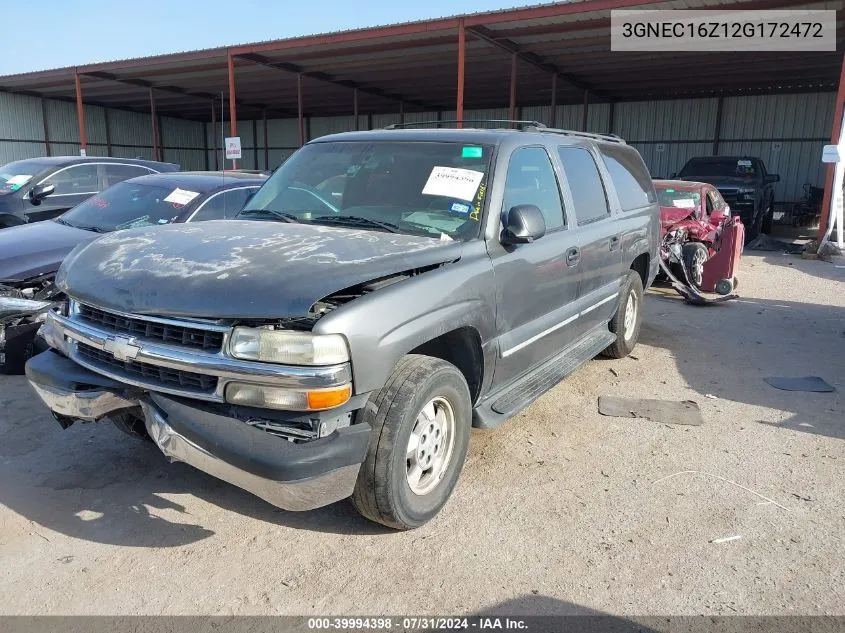 3GNEC16Z12G172472 2002 Chevrolet Suburban 1500 Ls