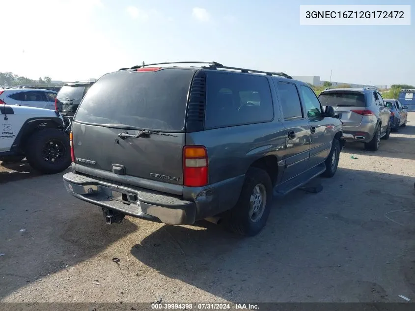 3GNEC16Z12G172472 2002 Chevrolet Suburban 1500 Ls