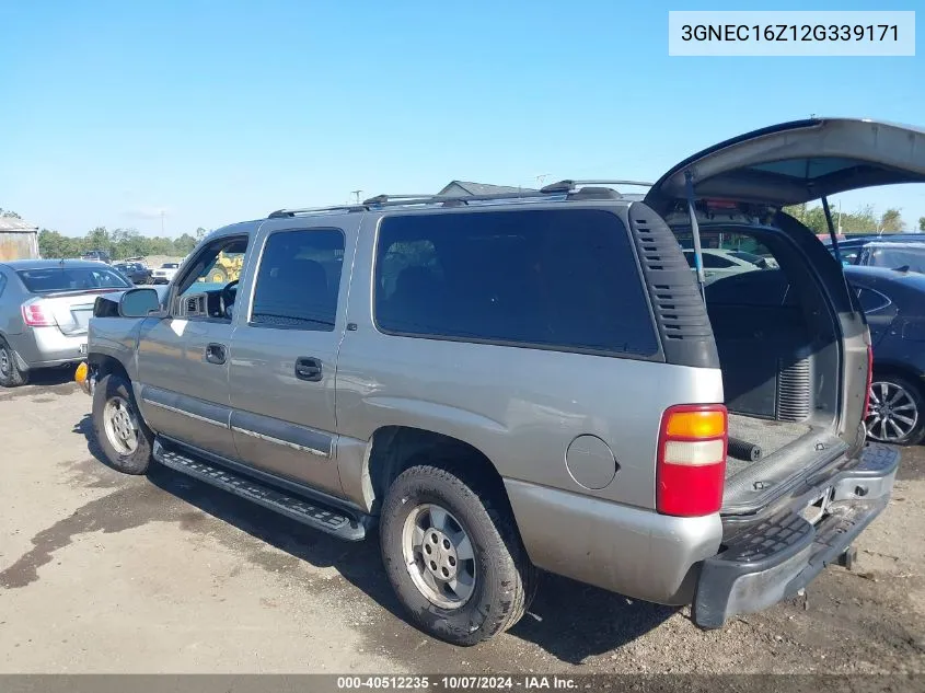 3GNEC16Z12G339171 2002 Chevrolet Suburban C1500