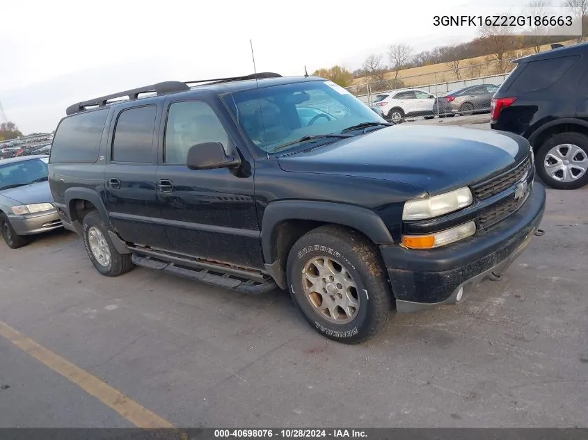 2002 Chevrolet Suburban K1500 VIN: 3GNFK16Z22G186663 Lot: 40698076